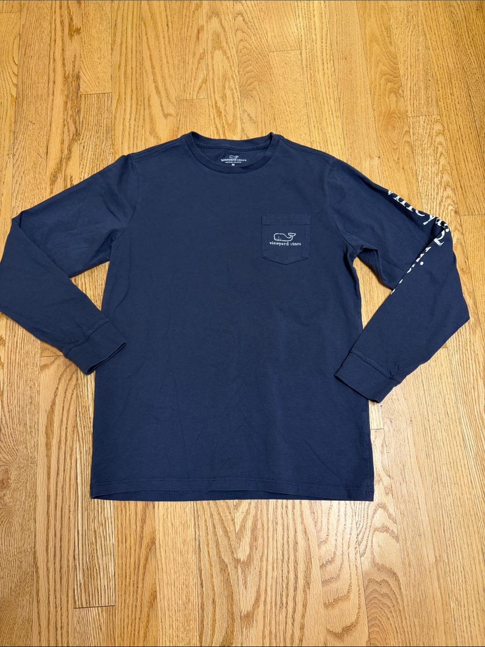 Vineyard Vines Lids Long-Sleeve Pocket Tee - Navy Blue
